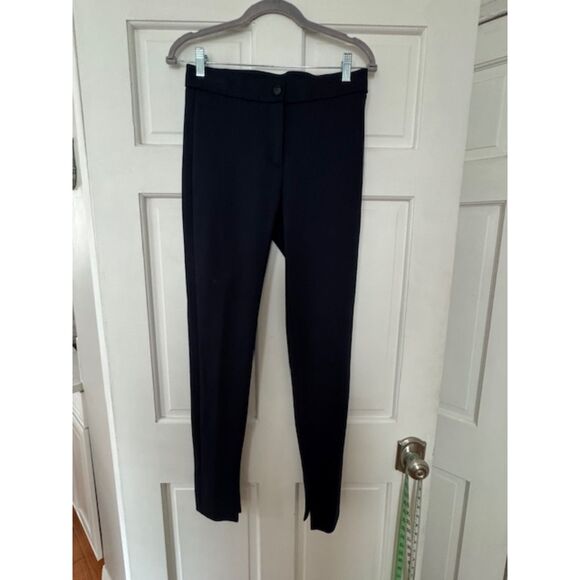 NWOT AKRIS Navy Jersey Stretch Pants, Size US 4 - Picture 1 of 7